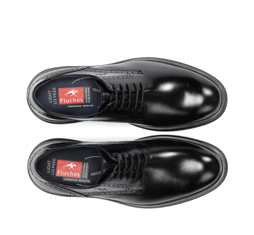 Hombre Fluchos BELGAS F0630 Zapato Negro