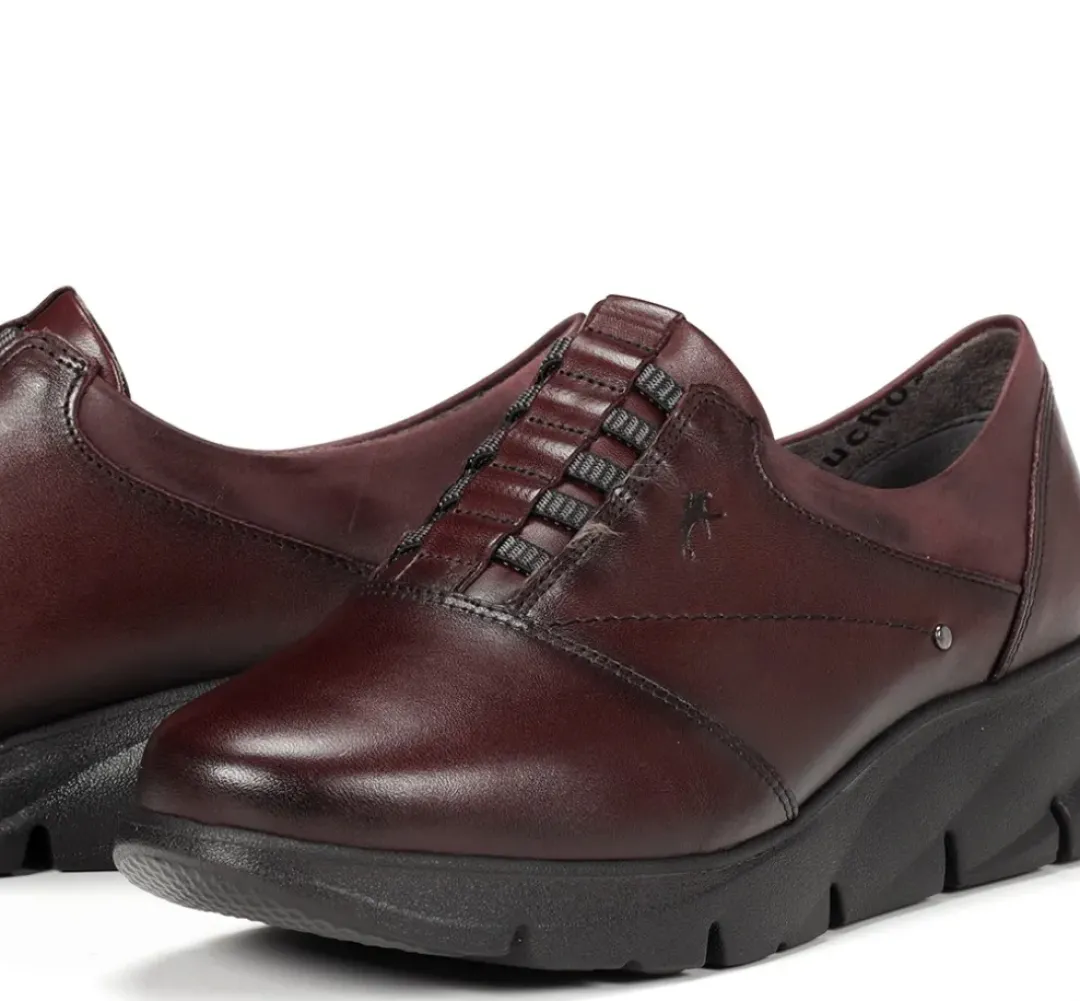 Mujer Fluchos BONA F1357 Zapato Burdeos