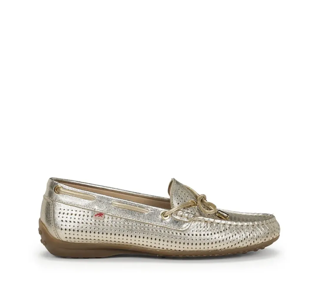 Mujer Fluchos BRUNI F1428 Mocasín Dorado