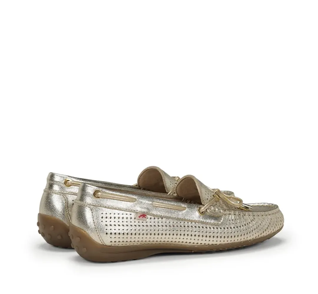 Mujer Fluchos BRUNI F1428 Mocasín Dorado