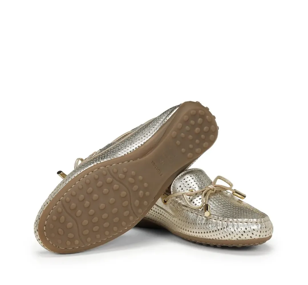 Mujer Fluchos BRUNI F1428 Mocasín Dorado