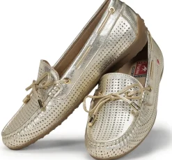 Mujer Fluchos BRUNI F1428 Mocasín Dorado