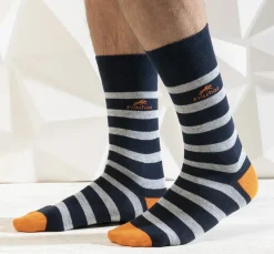 Hombre Fluchos CA0009 Calcetines Largos Azules