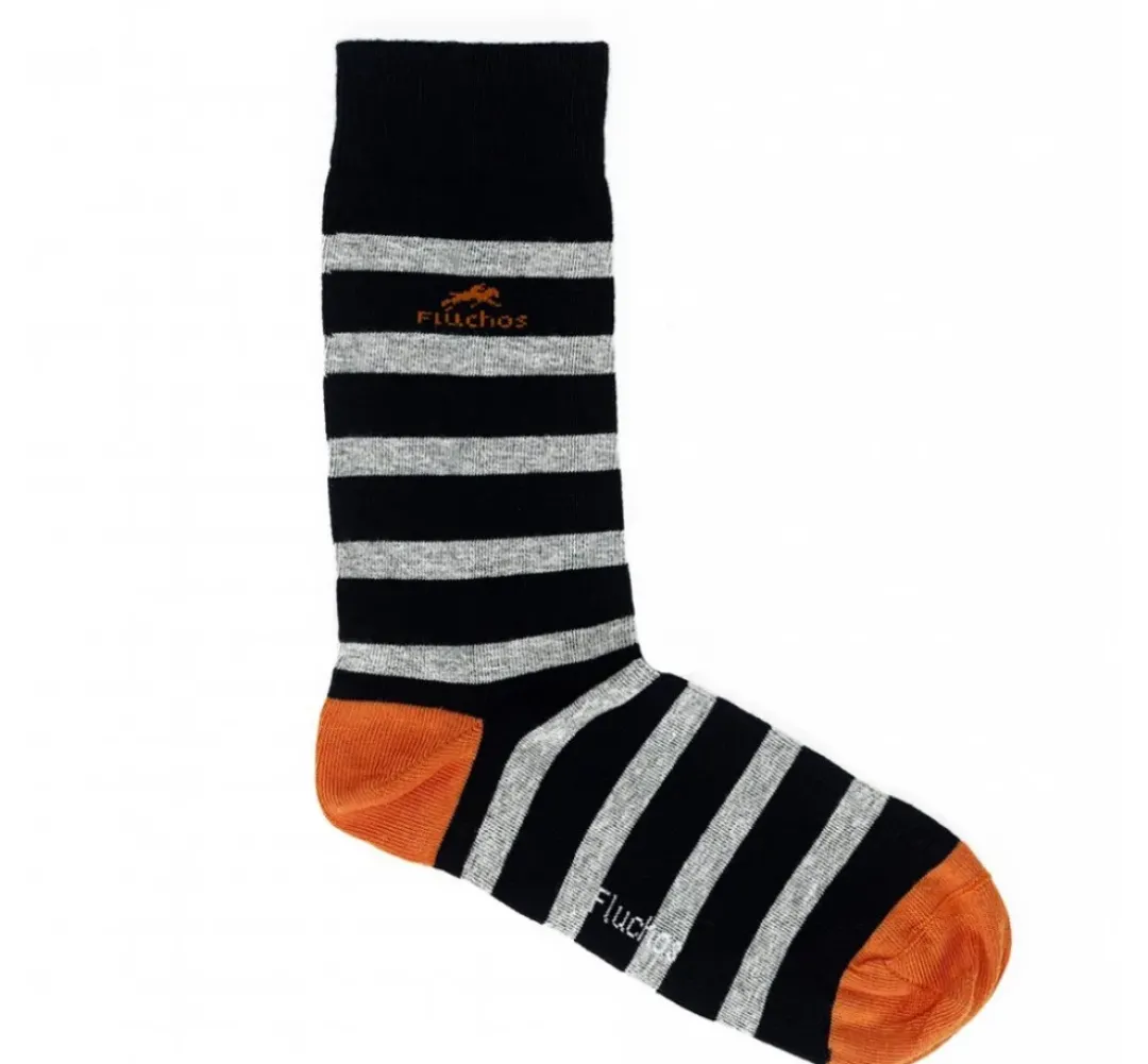 Hombre Fluchos CA0009 Calcetines Largos Azules