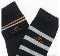 Hombre Fluchos CA0009 Calcetines Largos Azules