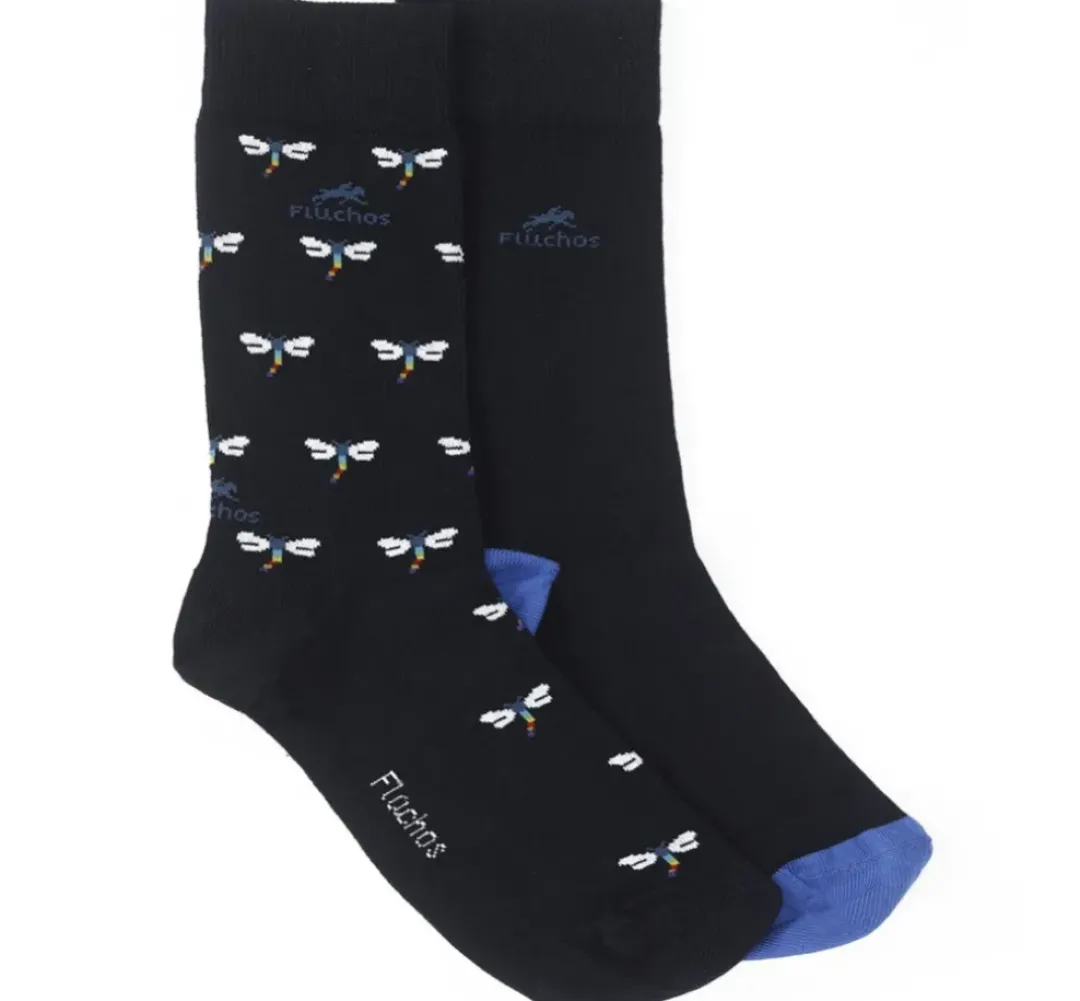 Hombre Fluchos CA0009 Calcetines Largos Libelulas