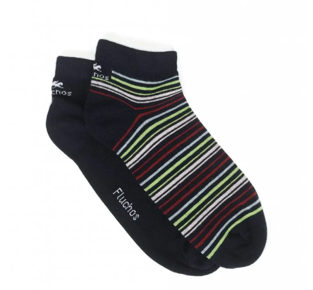 Hombre Fluchos CA0010 Tobilleros Azules y Rayas
