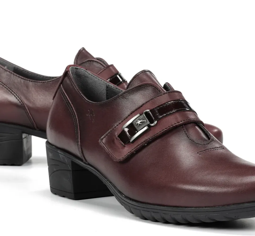 Mujer Fluchos CHARIS F0587 ZapatodeTacón Burdeos