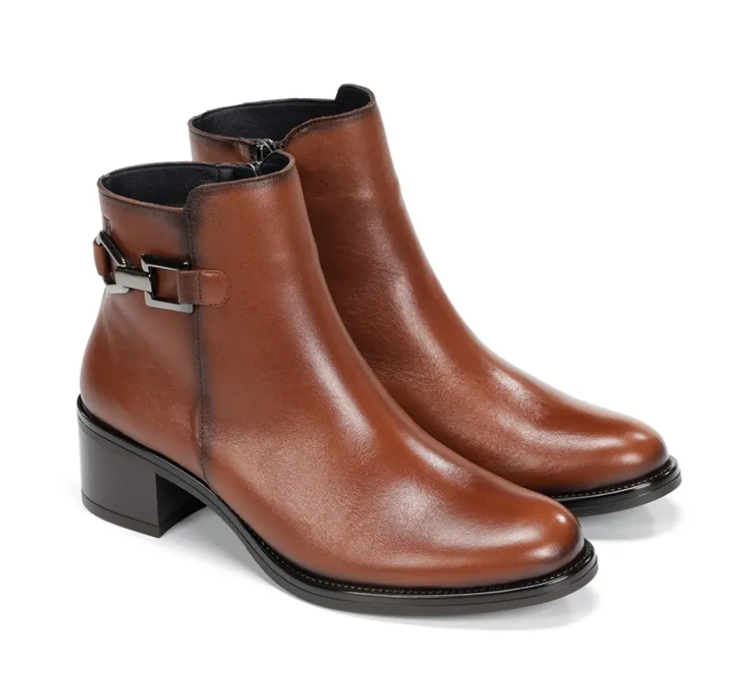 Mujer Fluchos CHIARA D9347 Botín Marrón