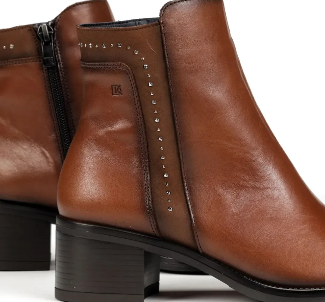 Mujer Fluchos CHIARA D9134 Botín Marrón