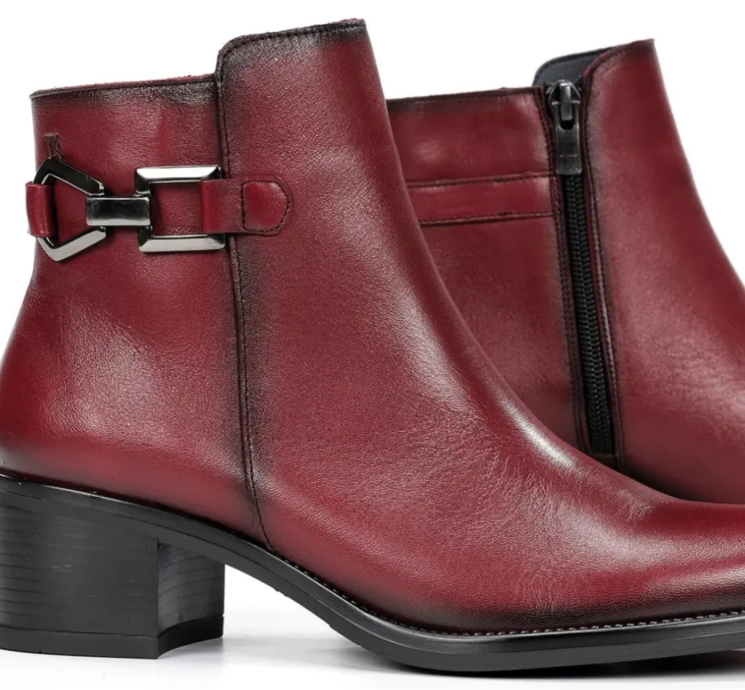 Mujer Fluchos CHIARA D9347 Botín Rojo