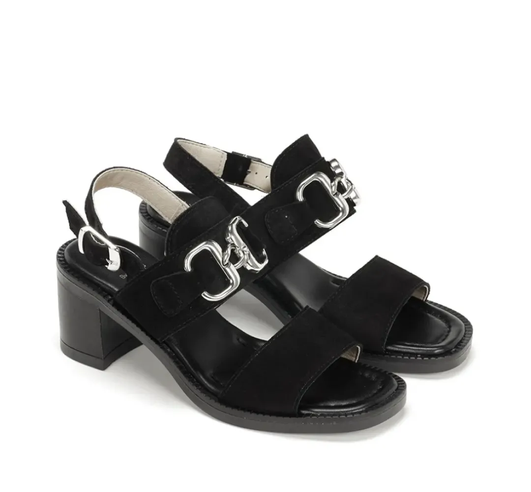 Mujer Fluchos CIRCUS D9065 Sandalia Negra