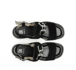 Mujer Fluchos CIRCUS D9065 Sandalia Negra