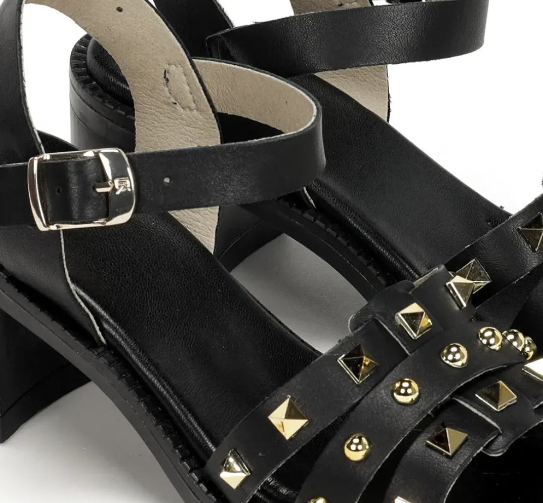 Mujer Fluchos CIRCUS D9066 Sandalia Negra