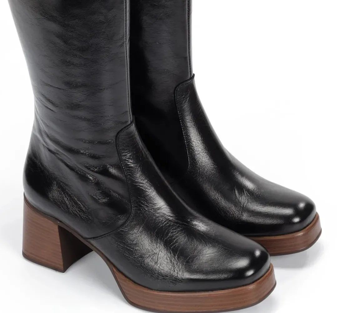 Mujer Fluchos CRISTEL D9339 Bota Negra