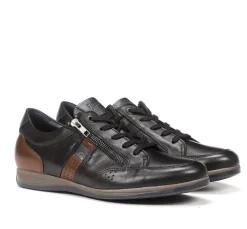 Hombre Fluchos DANIEL F1281 Zapato Con Cordoness Negro