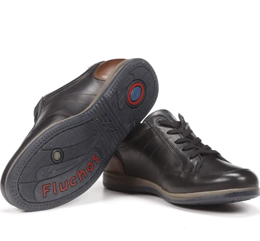 Hombre Fluchos DANIEL F1281 Zapato Con Cordoness Negro