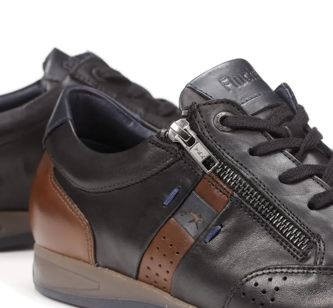 Hombre Fluchos DANIEL F1281 Zapato Con Cordoness Negro