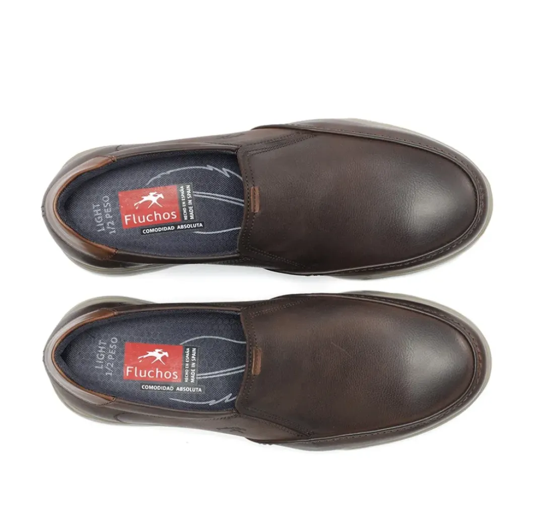 Hombre Fluchos DARYL F1458 Slip On Marrón