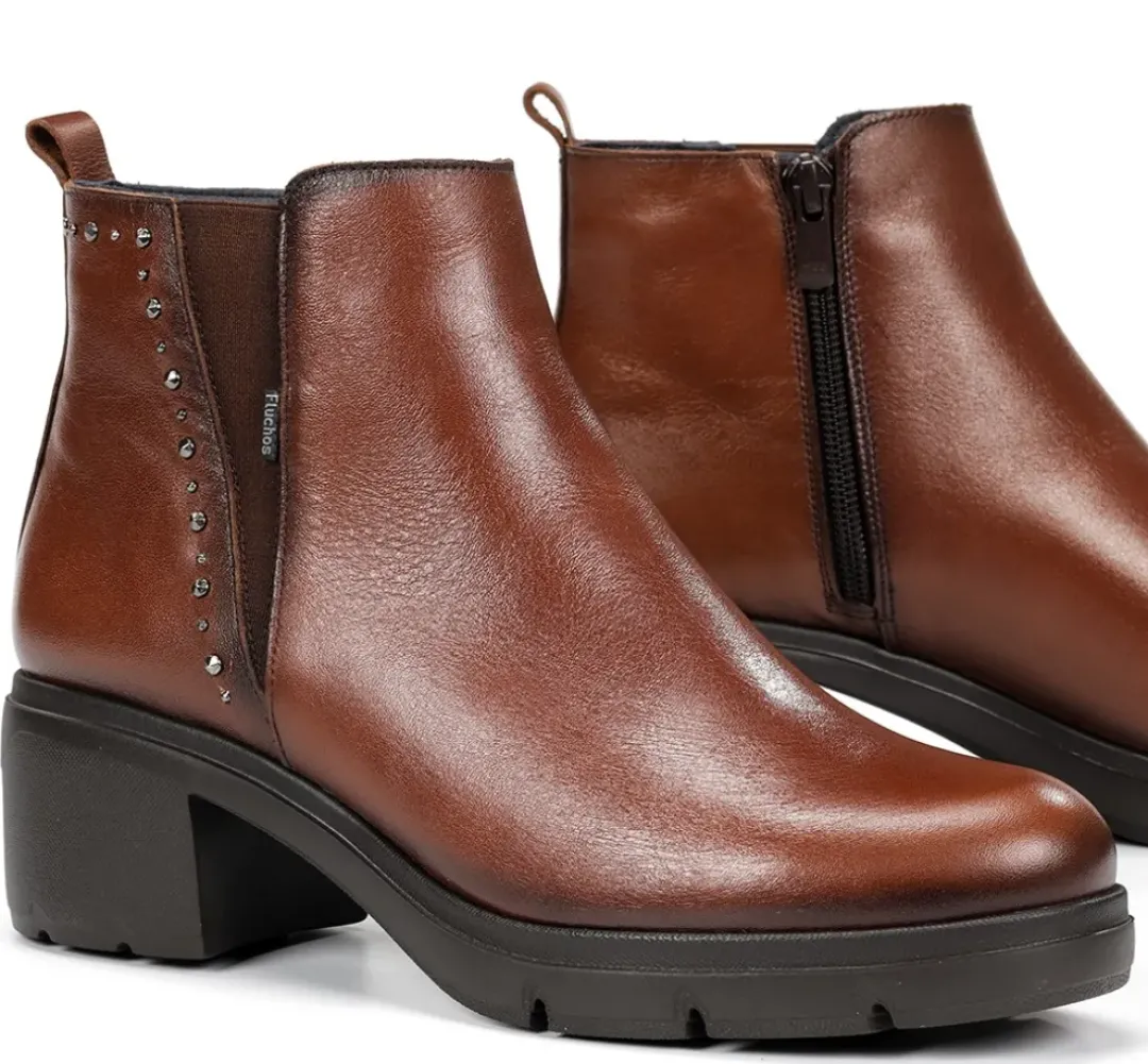 Mujer Fluchos FUGAZ F2109 Botín Marrón