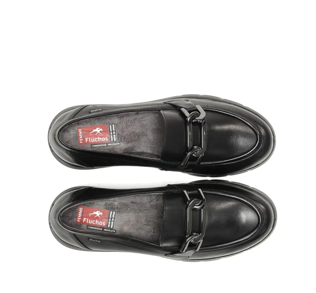 Mujer Fluchos GLADIS F1794 Mocasín Negro