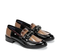 Mujer Fluchos HARVARD D9118 Mocasín Negro