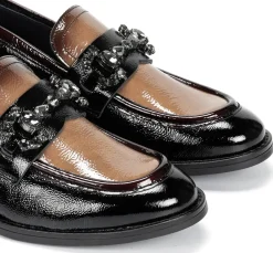 Mujer Fluchos HARVARD D9118 Mocasín Negro