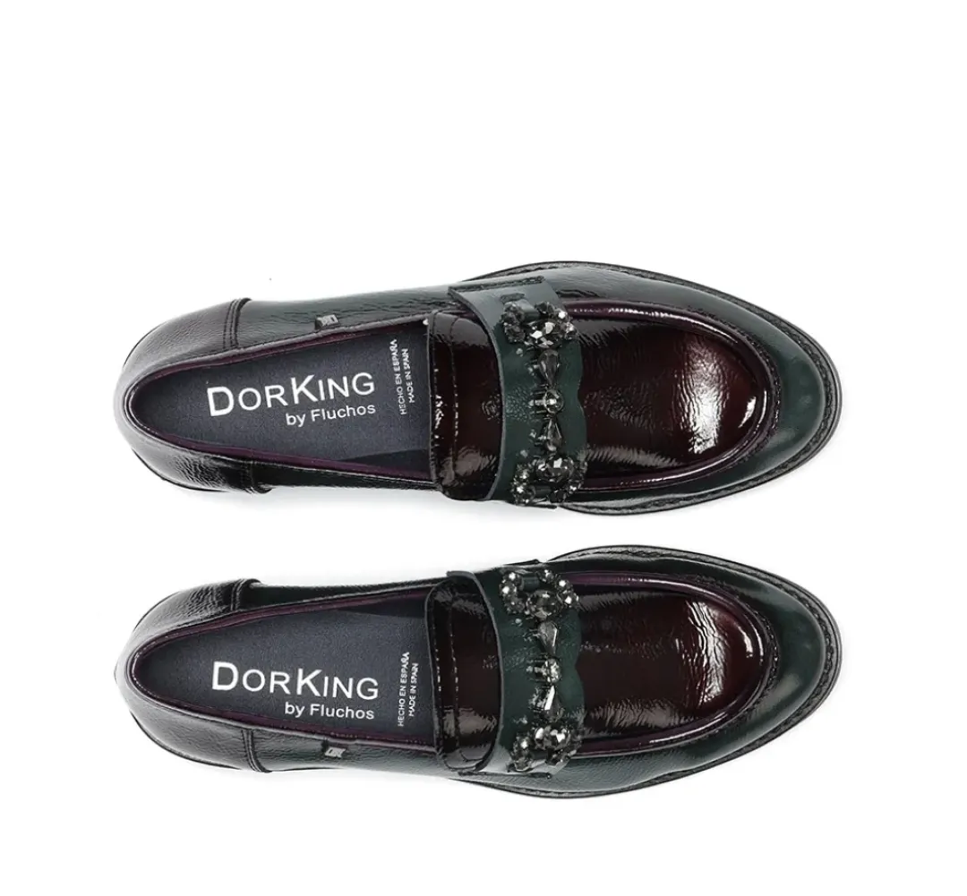 Mujer Fluchos HARVARD D9118 Mocasín Verde