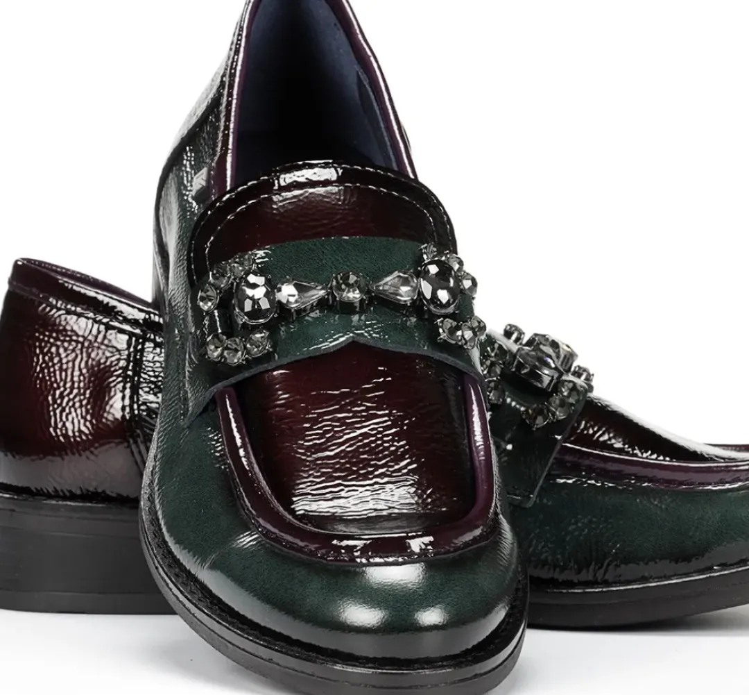 Mujer Fluchos HARVARD D9118 Mocasín Verde