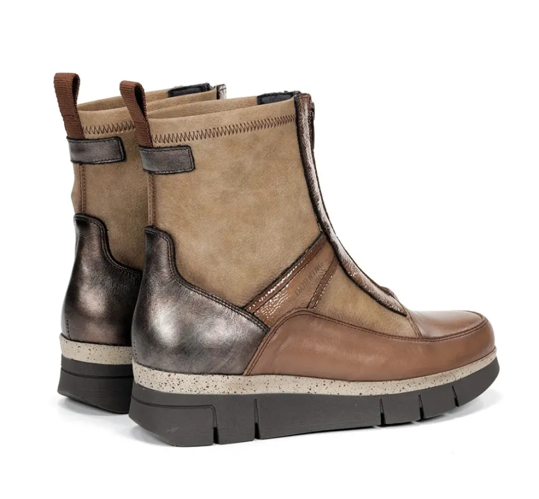 Mujer Fluchos INDIA D9331 Botín Marrón