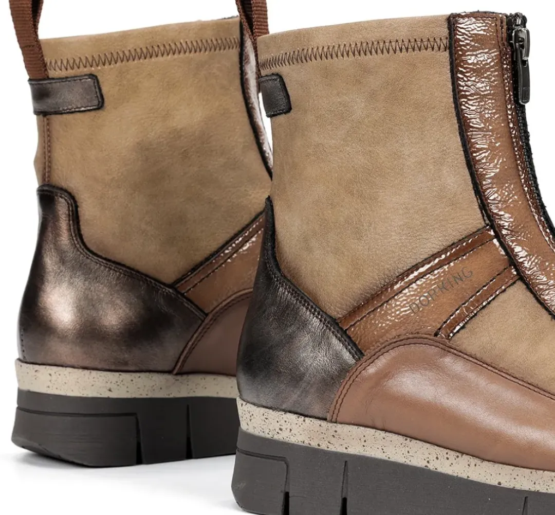 Mujer Fluchos INDIA D9331 Botín Marrón