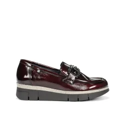 Mujer Fluchos INDIA D9325 Mocasín Burdeos