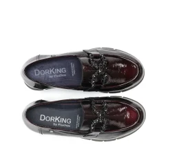 Mujer Fluchos INDIA D9325 Mocasín Burdeos