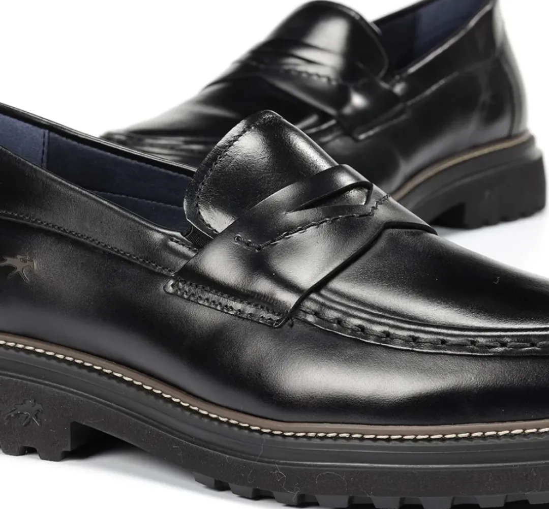 Hombre Fluchos LINCON F2058 Mocasín Negro