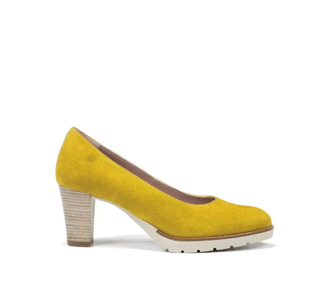 Mujer Fluchos OPIUM D8131 ZapatodeTacón Amarillo