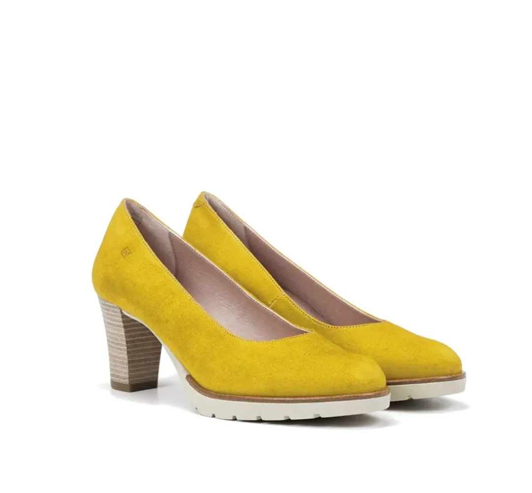 Mujer Fluchos OPIUM D8131 ZapatodeTacón Amarillo