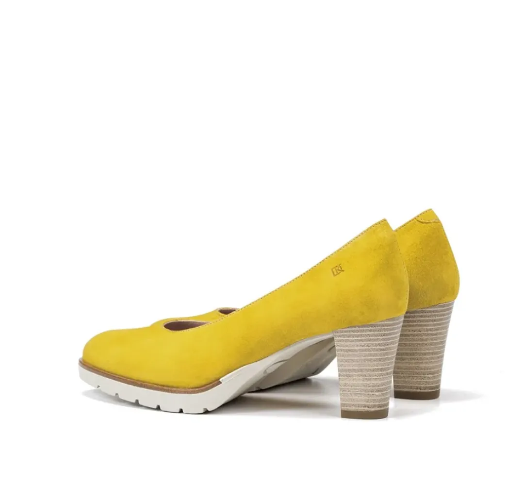 Mujer Fluchos OPIUM D8131 ZapatodeTacón Amarillo