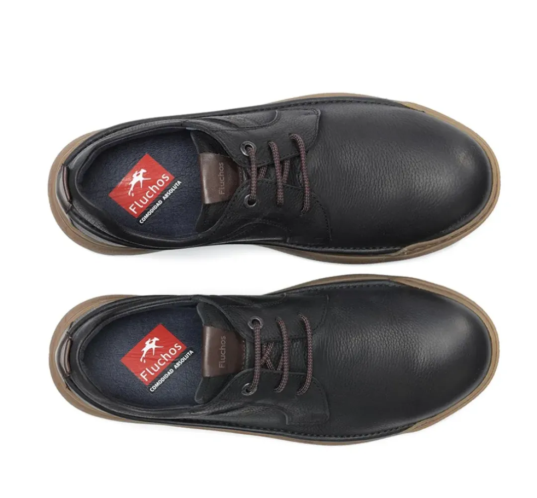 Hombre Fluchos ROCKY F2033 Zapato Negro