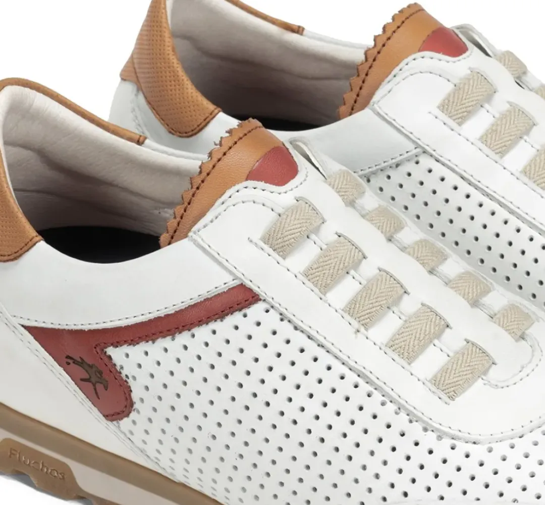 Hombre Fluchos SANDER F1189 Deportivo Blanco