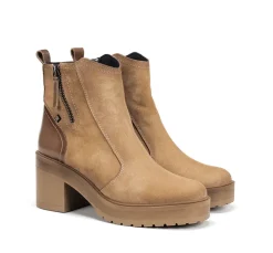 Mujer Fluchos SARAH D9353 Botín Taupe