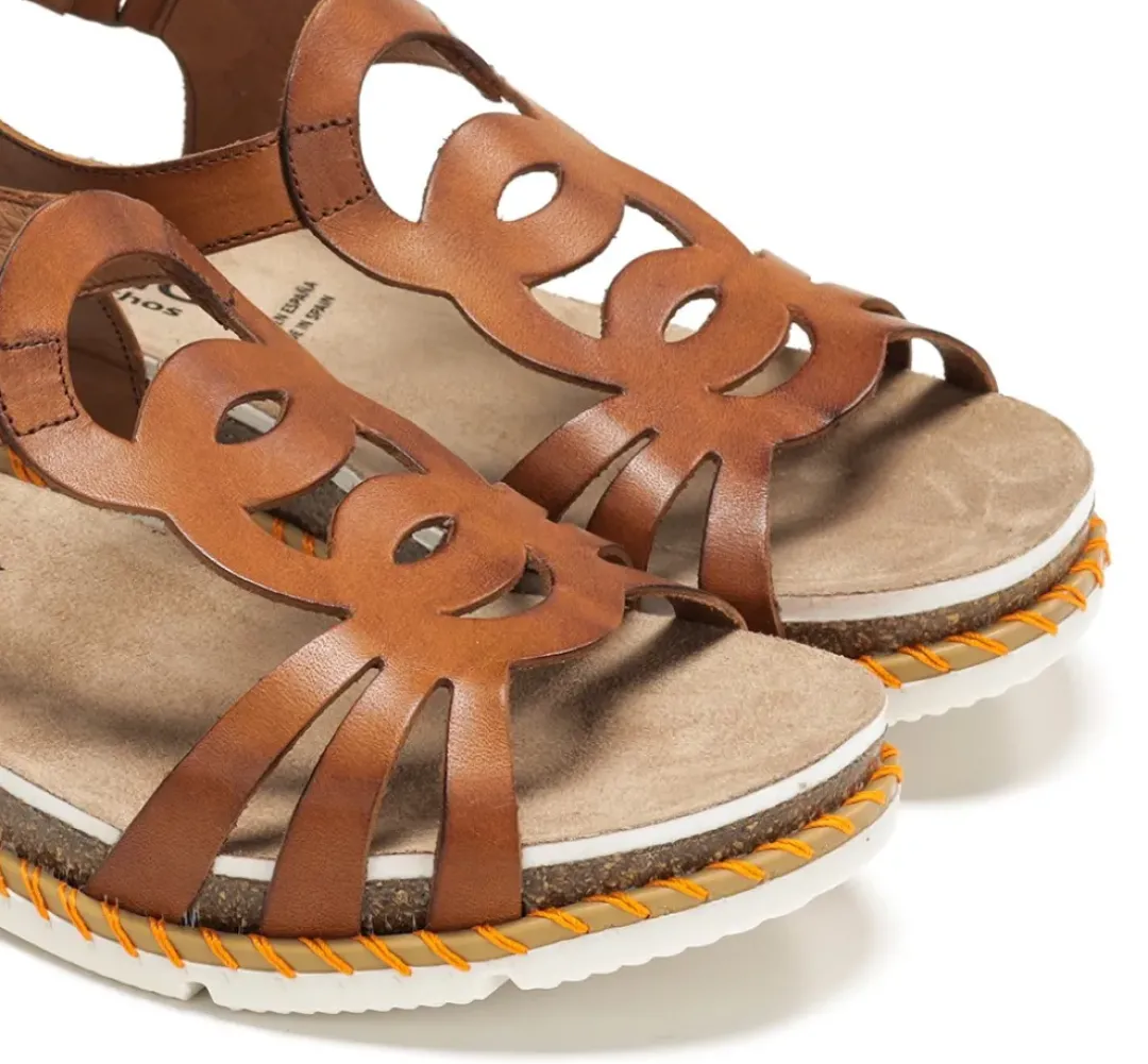 Mujer Fluchos SPORT D9322 Sandalia Marrón