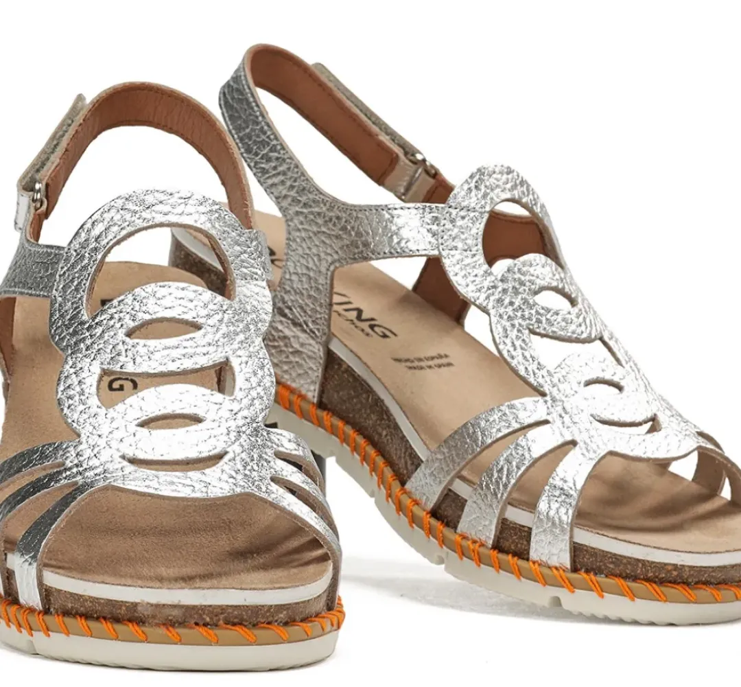 Mujer Fluchos SPORT D9322 Sandalia Plata