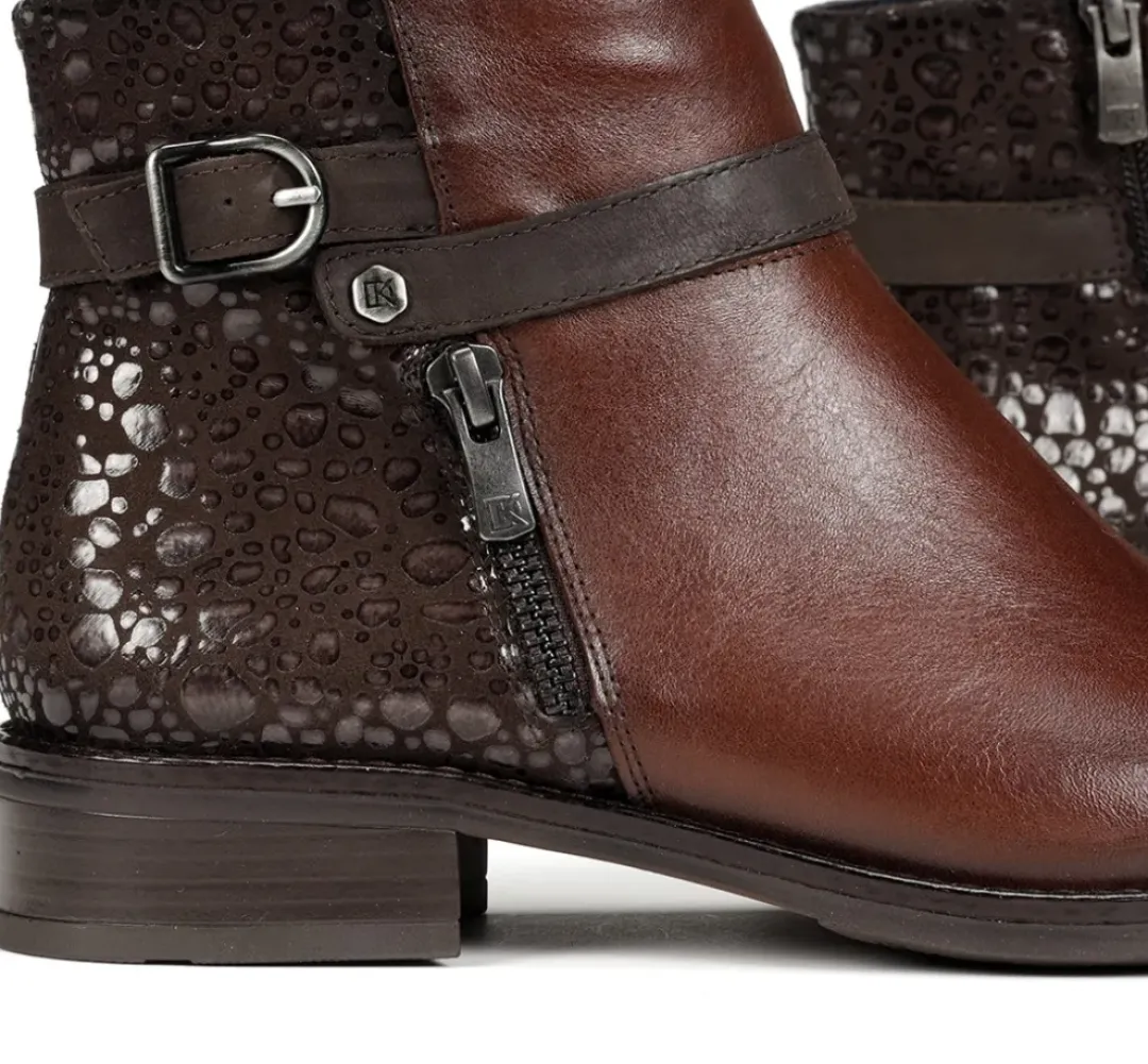 Mujer Fluchos TIERRA D8906 Botín Marrón