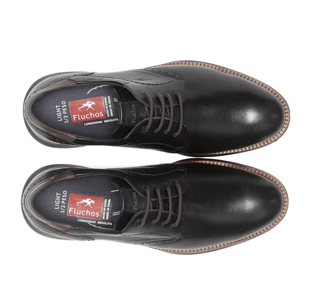 Hombre Fluchos WILLIAM F1351 Zapato Negro